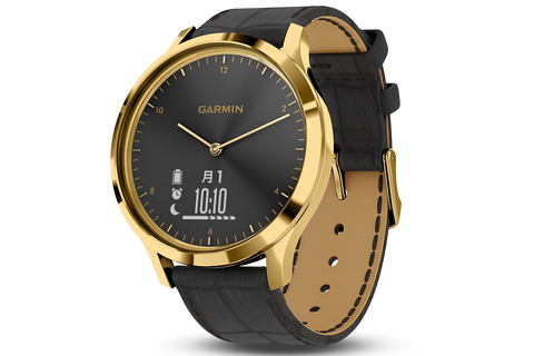 Garmin、アナログ文字盤スマートウォッチ「vívomove HR」に春の4色