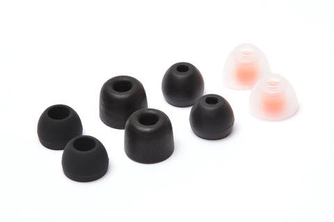 e☆イヤホン、約2,800円で音の変化を試せるイヤーピース4種セット - AV