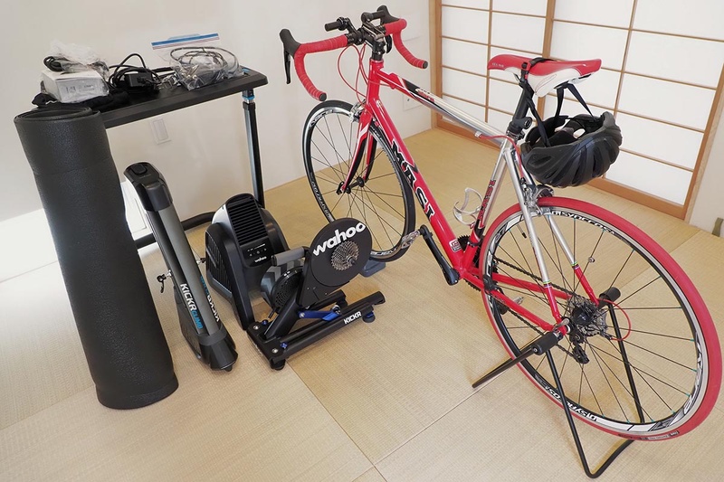 今回導入したKICKRシリーズなどの機材一式