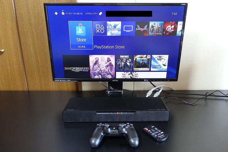 SC-HTB01とPCモニターを組み合わせて使用