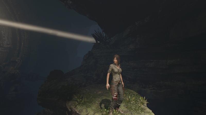 アスペクト比16:9の2,560×1,440ピクセルでの表示。左側の逆光太陽が見えなくなっているため画面右のフレアは消えてしまう<br/><span class="fnt-70">(c)2019 Square Enix Limited。Eidos Interactive Corporation</span>