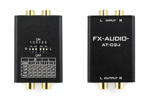 希少！Rey Audioレイオーディオ アッテネーター フェーダー MSA202 FX-AUDIO-、2,780円の小型ラインレベルアッテネーター上位機「AT-02J