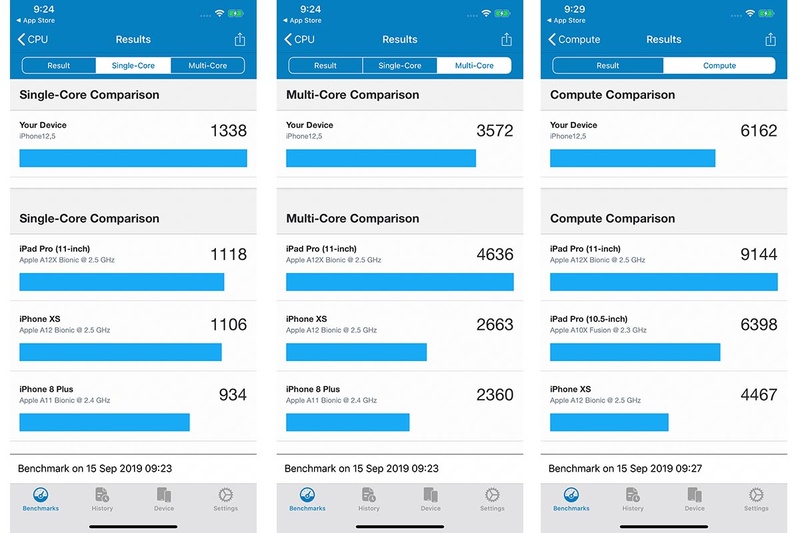 iPhone 11 Pro Maxのベンチマーク結果