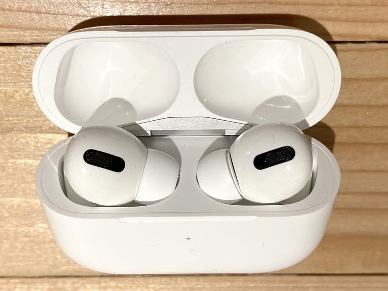 充電ケースに収納した状態