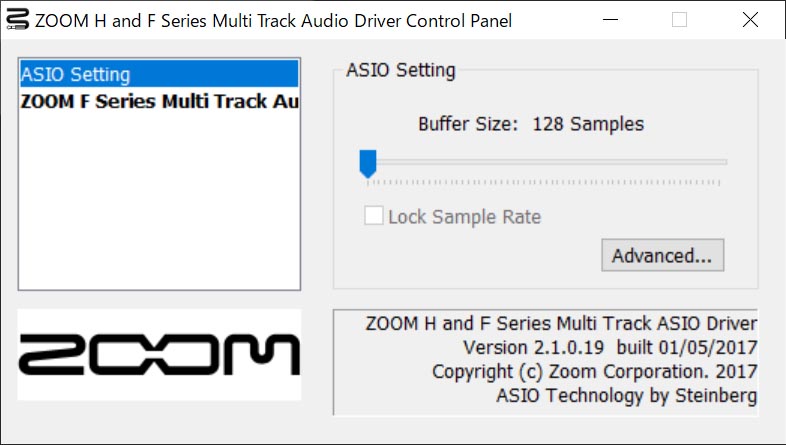 WindowsはASIOドライバをインストールして使う