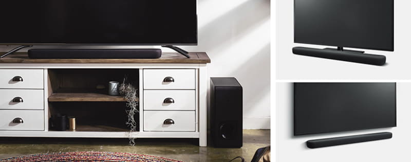 設置イメージ。より部屋に溶け込みやすいデザインになった