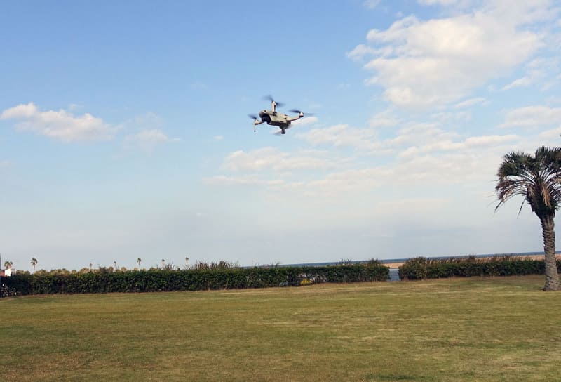 やや風の強い日であったが、安定した飛行ができた