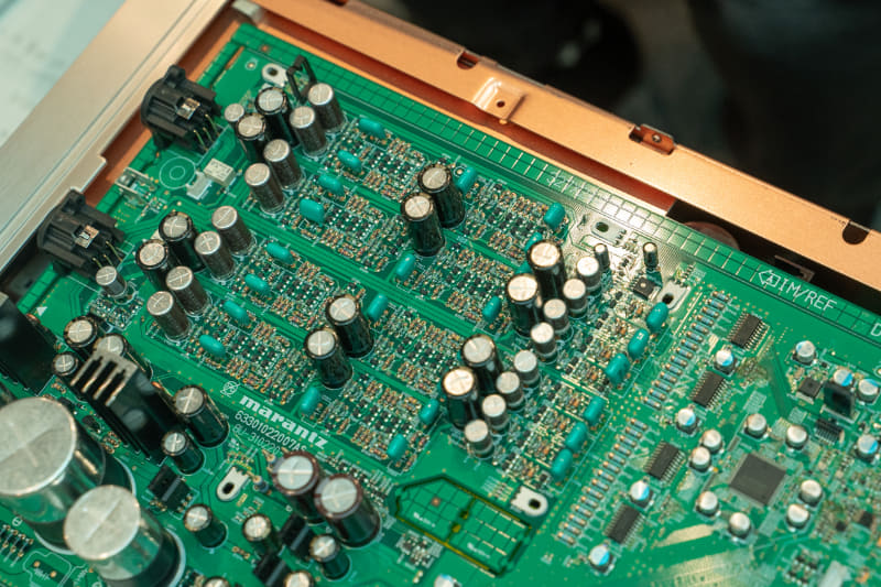 HDAM回路を表面実装しているアナログ出力部分