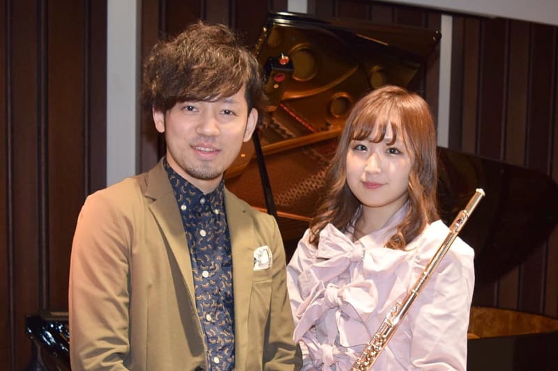 フルート奏者のarisaさん、作曲家・ピアニストのMasaki.さんのセッションを取材した