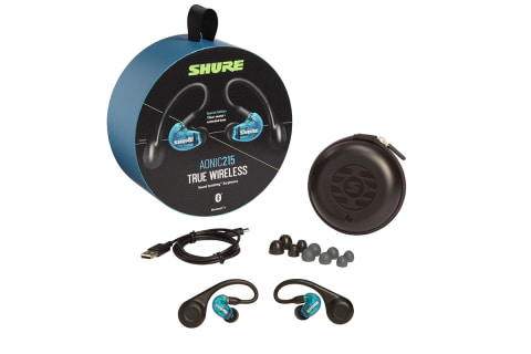 Shure初の完全ワイヤレス「AONIC 215」。モジュール式で有線イヤフォン