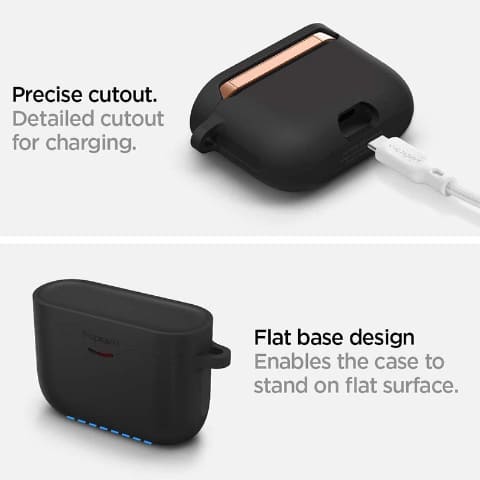 ソニー完全ワイヤレス「WF-1000XM3」用、カラビナ付きシリコンケース