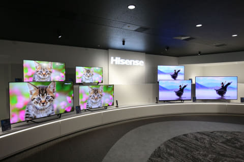 ハイセンス、AI活用の高画質エンジン搭載4Kテレビ「U8F」。75型で約23