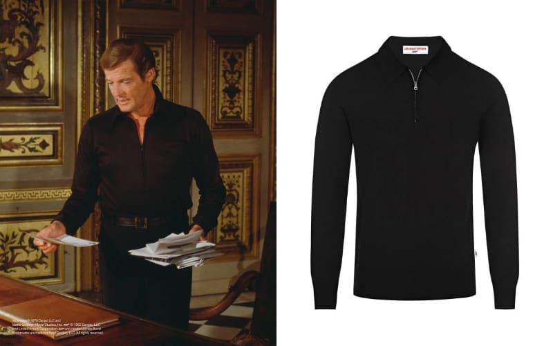 ロジャー・ムーア 『007 ムーンレイカー』 ハーフZIPニット(60,000円)