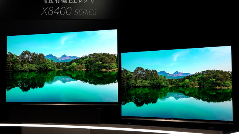 「大きすぎない感動大画面」の48型を含む、X8400シリーズ