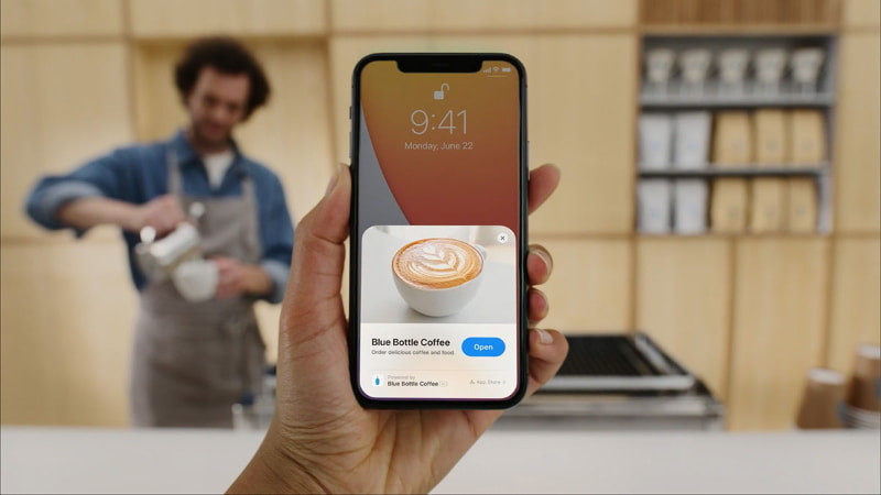10MB以下の小さなアプリを、インストールすることなく即座に呼び出して利用する「App Clips」