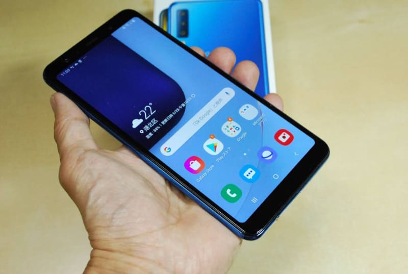 楽天モバイルのスマホ「Galaxy A7」