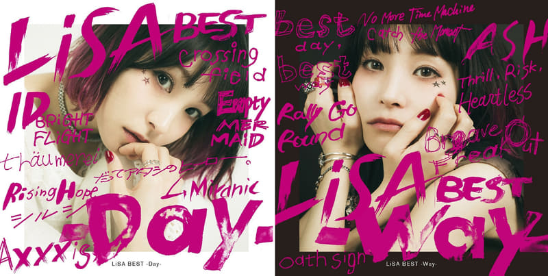 LiSA「LiSA BEST -Day-」(左)「LiSA BEST -Way-」(右)/各3,259円→2,445円
