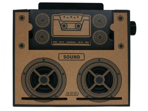 スマホと接続せずに音声を増幅する「置くだけスピーカー」。約3,980円