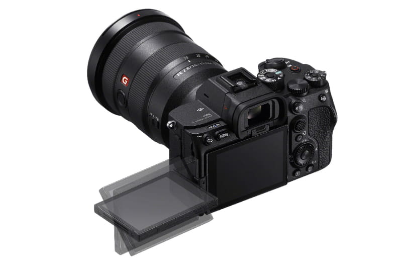 バリアングル機構の液晶モニターを搭載
