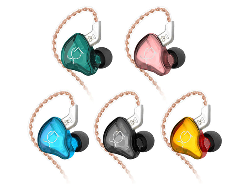 SE01 上段左からグリーン、ピンク 下段左からブルー、ブラック、レッドアンドイエロー