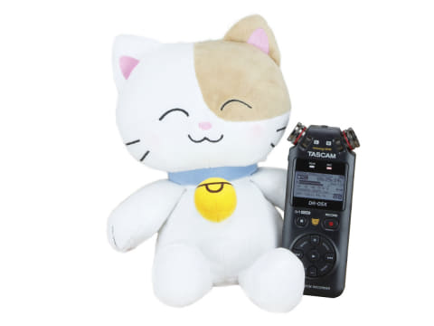 TASCAM HATOMUGI DR-05X ぬいぐるみ こむぎ ASMRアーティスト「はとむぎ」コラボの猫ちゃん付きハイレゾ