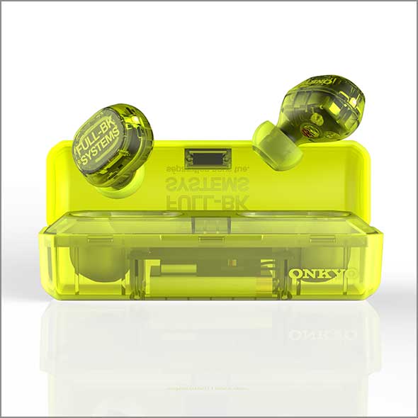 スケルトンデザインの完全ワイヤレスイヤフォン「IE-FBK」