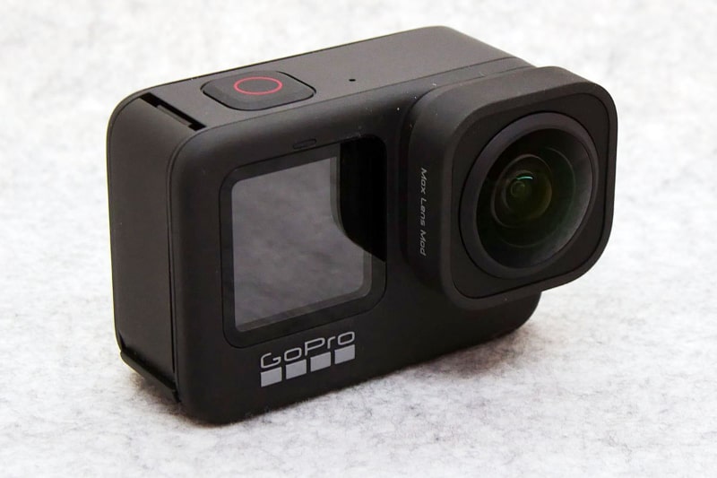Maxレンズモジュラーを装着した「GoPro HERO9 Black」