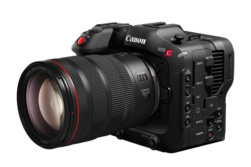 シネマカメラ「EOS C70」(「RF24-70mm F2.8 L IS USM」装着時)