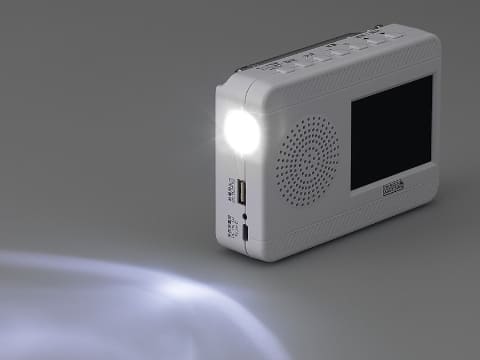 手回し/ソーラー/USB充電や電池でも動く、ワンセグラジオ - AV Watch