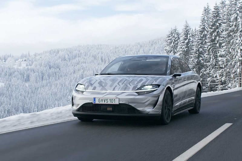 欧州でのテスト走行用に開発された車両。展示される車両とは異なる