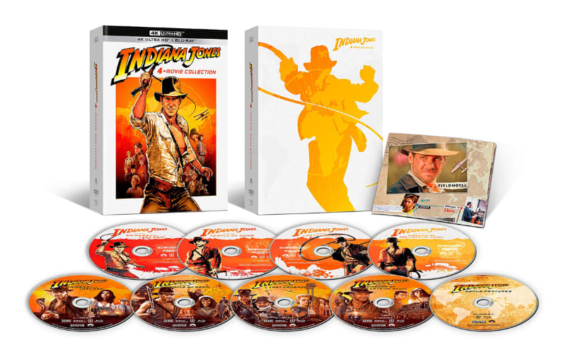 「インディ・ジョーンズ 4ムービーコレクション40thアニバーサリー・エディション4K Ultra HD+ブルーレイ」<br><span class="fnt-70">TM & (C) 1981-2021 Lucasfilm Ltd. All rights reserved.</span>