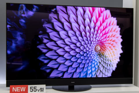 ビエラ最高峰の高コントラスト4K有機EL「JZ2000」。7.1ch/125W