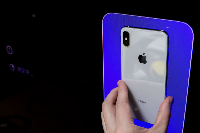 指示通りにiPhoneを設置すると、自動で測定がスタートする