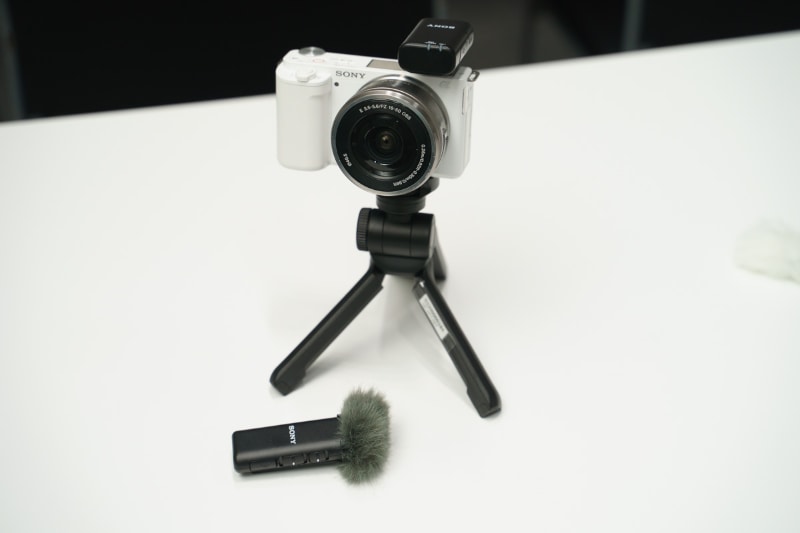 ワイヤレスマイクロフォン「ECM-W2BT」接続イメージ