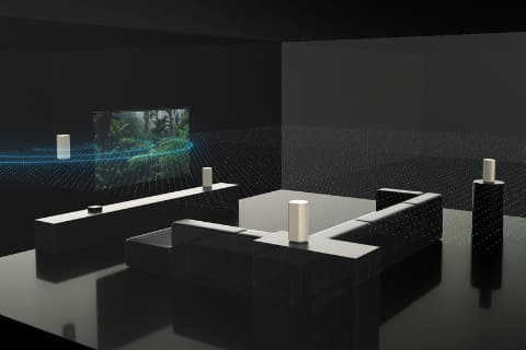 ミニレビュー】スピーカー4本でサラウンド、ソニー新感覚オーディオ
