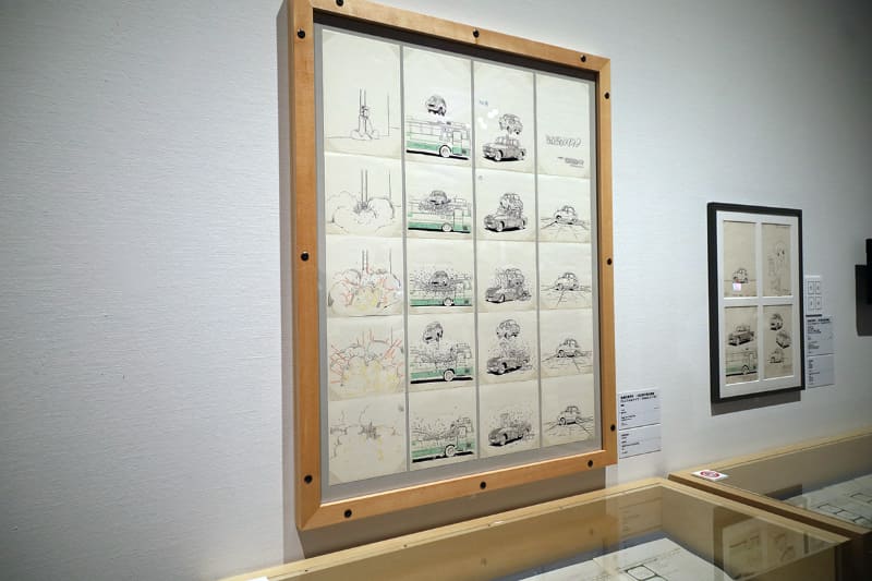「庵野秀明展」の展示の一部