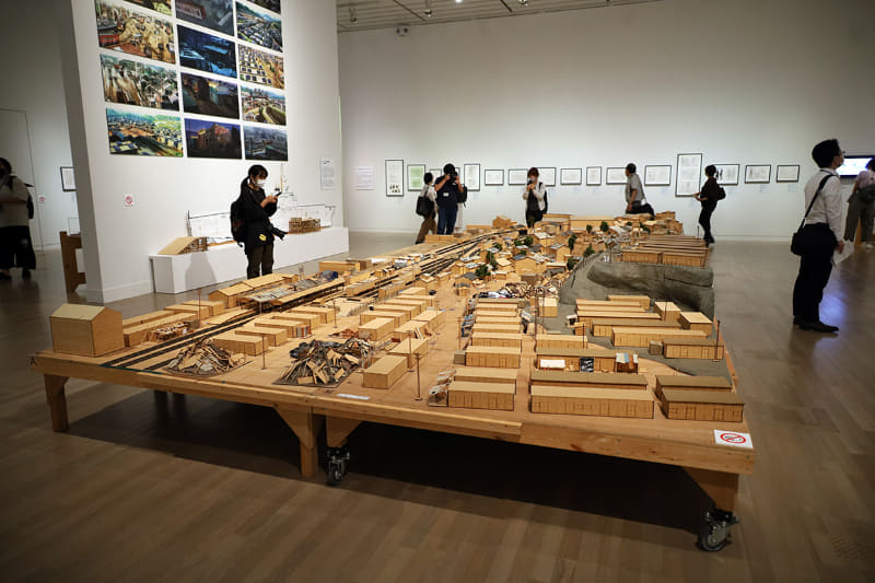 「庵野秀明展」の展示の一部