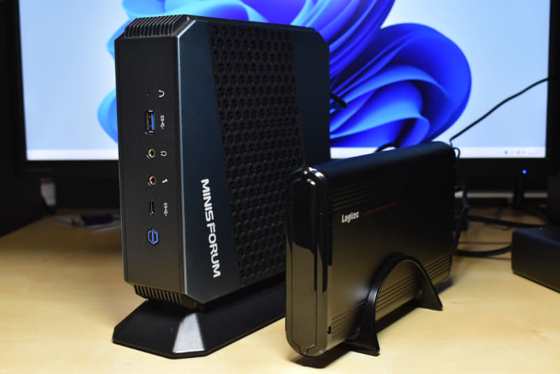 PC電源連動のHDDケースを用いる