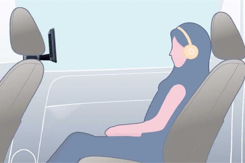 Bluetooth対応の後部座席用9型車載モニター。34,800円 - AV Watch