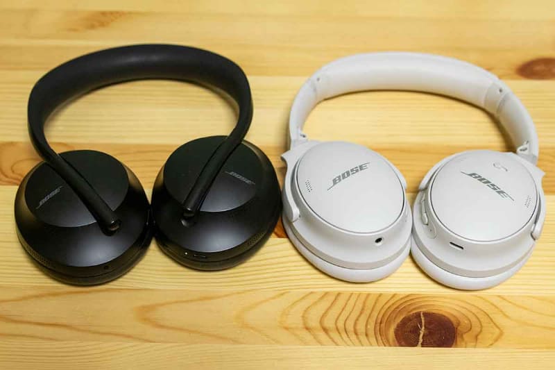 NC HP700とQC45では、本体デザインが大きく異なる