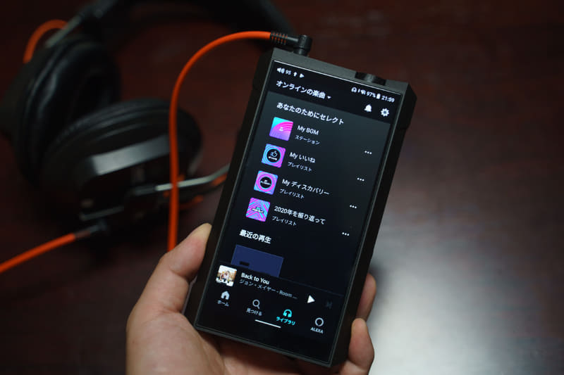 Amazon Musicなどの音楽配信サービスを楽しむプレーヤーとして使える