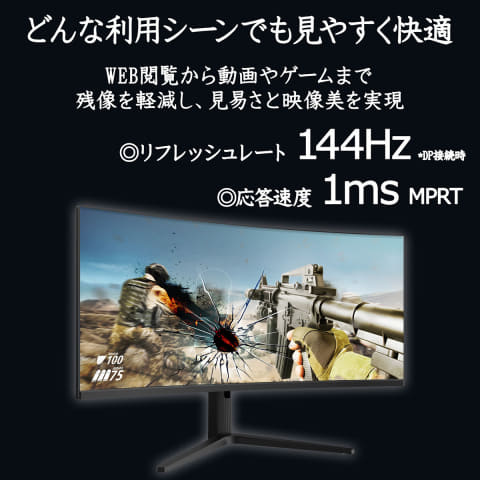 34型HDR対応湾曲ウルトラワイドモニター。約65,780円 - AV Watch