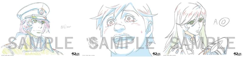 3週目、キャラクター原画(古代進、ヤーブ・スケルジ/藪助治、ユリーシャ)<br><span class="fnt-70">(C)西﨑義展/宇宙戦艦ヤマト2205 製作委員会</span>