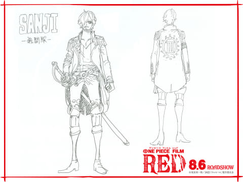 8月公開 One Piece Film Red 尾田栄一郎描きおろし 戦闘服 Av Watch
