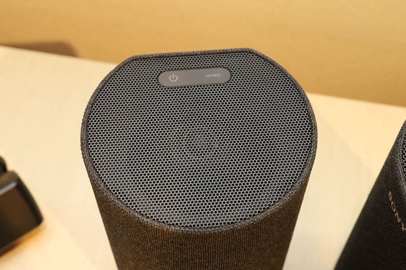 天面に電源ボタンとオプティマイズボタン