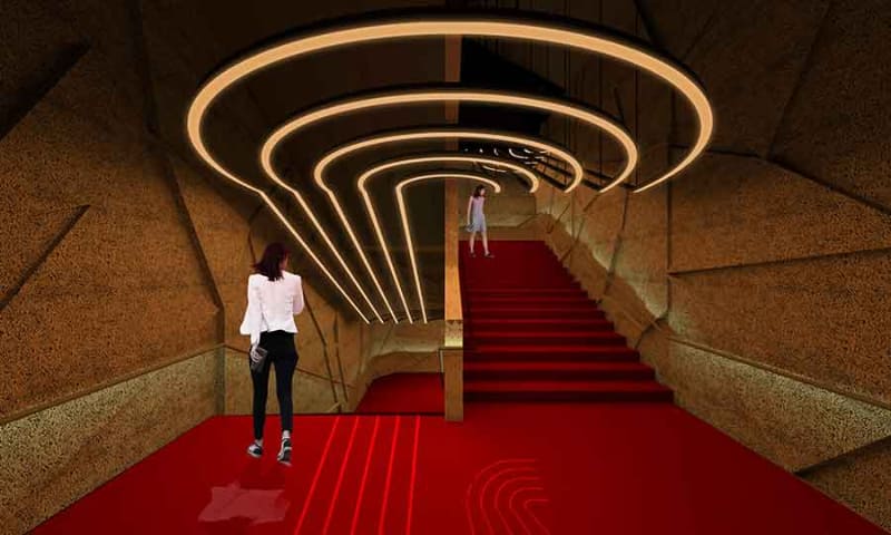 他のZeppとは異なり、デザインにこだわった内装も特徴