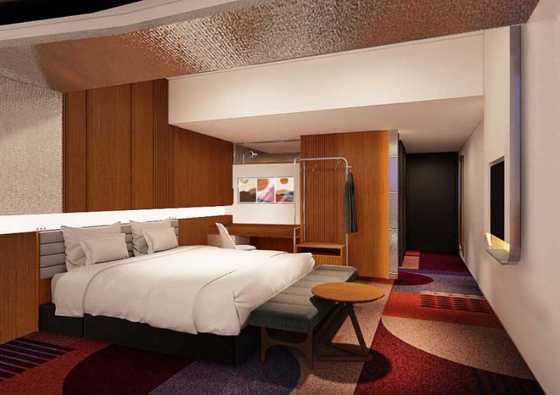 客室(ダブル 32m<span class="em sup">2</span>)イメージパース