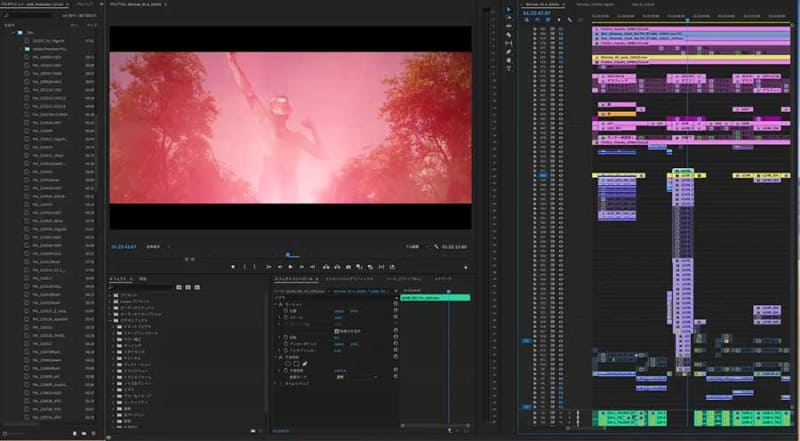 シン・ウルトラマン制作時のPremiere Pro編集画面