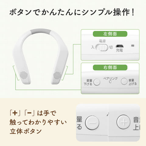 小音量でも聞き取りやすいテレビ用ワイヤレスネックスピーカー - AV Watch