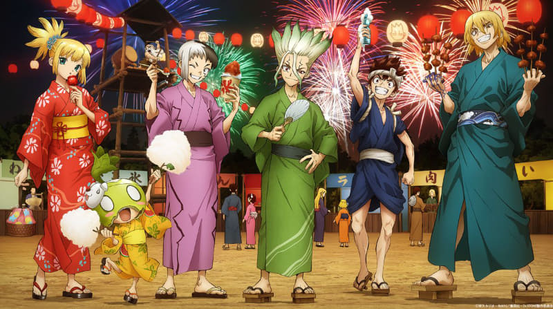 夏祭りビジュアル<br><span class="fnt-70">(C)米スタジオ・Boichi／集英社・Dr.STONE製作委員会</span>